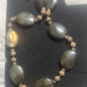 Elegant Labradorite and Jasper Necklace